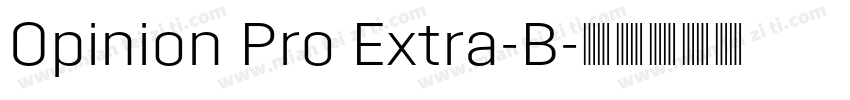 Opinion Pro Extra-B字体转换
